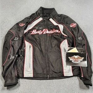 NWT Harley-Davidson Women's Medium Switchback Tech Riding Jacket Black